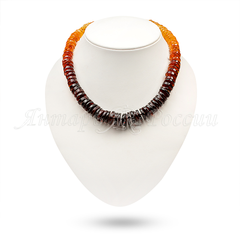 Бусы, янтарь