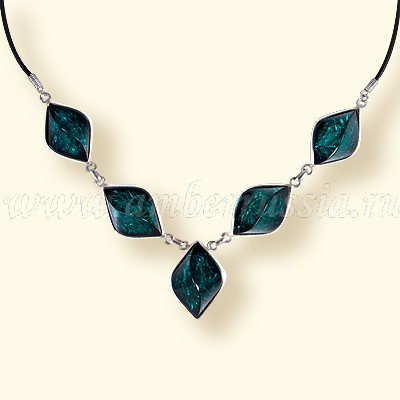 Колье Бернит, посеребрение